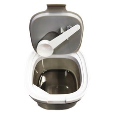 磁吸勺密封奶粉罐 800ml PR ABS AS材質, 灰色, 1個