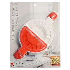 KAI 貝印 House 雙面包餃子器 大小尺寸水餃, 白色 + 紅色, 1個