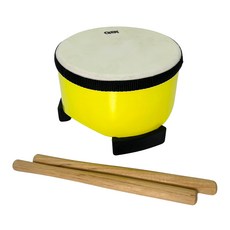 OPPA 奧福樂器 兒童地鼓 + 鼓棒 2支 黃色, OF167-1, 1組