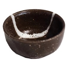 佐和陶瓷 伽羅白線珍味缽 - 日本製, 8cm寬, 3.7cm高, 100mL容量, 1個, 白線