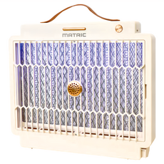 MATRIC 松木家電 站立壁掛兩用電擊捕蚊燈 MG-EP0408U 附清潔刷 質感把手 可拆式獨立集蚊盒