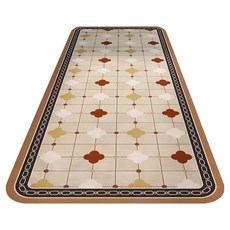 德利生活 廚房清新吸水軟地墊 120 x 40cm 米色, 1個