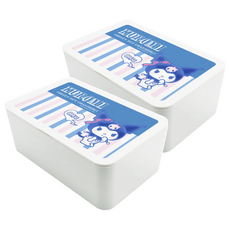 收納王妃 三麗鷗 濕紙巾盒, 酷洛米線條, 2個