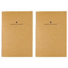 conifer 綠的事務 70紙跡系列 25K方格騎馬釘筆記本 原木紙語, 2本