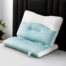 Betrise 日式冰點護頸磁石按摩枕 舒壓護頸多功能枕 11顆內嵌磁石, 綠色, 1個