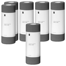 Saengong 生活工作所 捲筒型拋棄式洗碗布 灰色, 60張, 6捲