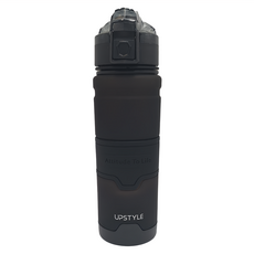UPSTYLE Tritan 健身水壺, 磨砂黑, 500ml, 1盒