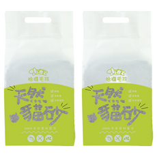 哈囉毛孩 破碎型豆腐貓砂 6L(2.4kg) 可沖馬桶 快速凝結 仿礦砂踏感, 活性碳, 6L, 2.4kg, 2包