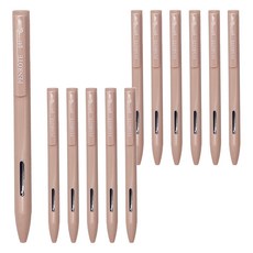 PENROTE 筆樂 大地色系中性筆 藍墨 奶咖色 0.5mm, 12支