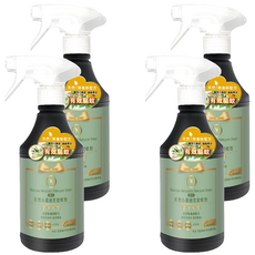 康朵 QUNDO 天然小黑絕防蚊噴劑, 添加檸檬香茅、尤加利等天然草本精華，不含樟腦、DEET，400ml, 4瓶