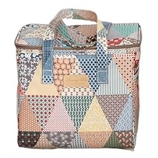 Kwang Min 英倫風保溫保冷防水便當袋, 拼接圖騰, 1個