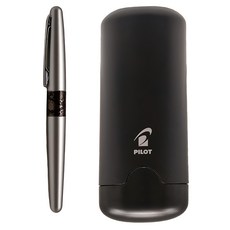 PILOT 百樂 MR2鋼筆, 金屬筆桿 動物皮革圖案, 13.6x1.8x0.7cm, F, 銀色