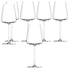 LUCARIS Muse系列 無鉛水晶卡本內紅酒杯 545ml 6件裝, 1組