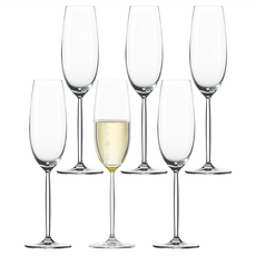 ZWIESEL GLAS DIVA系列 香檳杯, 219ml, 6個