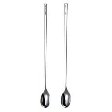 瑞典廚房 304不鏽鋼 超長長柄攪拌勺2件組 21cm, 1組, 不鏽鋼色, 勺子 2支