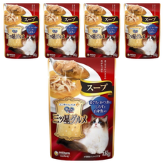 unicharm pet 銀湯匙 三星美食 貓餐包, 鮪魚 + 鰹魚 + 吻仔魚 + 白身魚, 35g, 5包