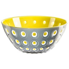 guzzini LM 波卡點點沙拉碗，義大利製，20 x 9 cm，1350cc, 灰黃色, 1個