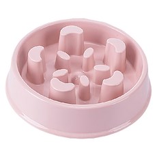 糖果色寵物慢食碗 (大) 顏色隨機 減緩進食速度 寵物星樂園, 1個