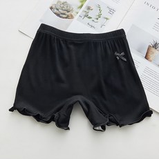 愛北鼻 女童防走光安全褲, 親膚透氣, 彈性舒適, 多色可選, 110碼, 黑色