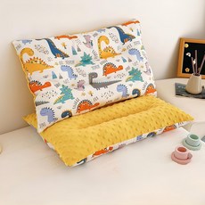 台灣 AGAPE 豆豆絨眠枕/精梳棉安撫枕/兒童豆豆枕/小朋友枕頭 專為2-12歲兒童設計, 恐龍森林