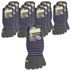 D&G 女款 速效機能1/2五趾襪 12雙入-D425 丈青, 抑菌除臭, 22~25cm