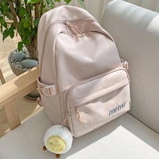 FROM HEAVEN Petit A H811 後背包 附鑰匙圈掛飾, 淺粉色