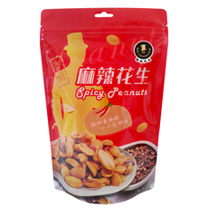 MR.JOHNSON 強森先生 一番 辣豆 枕包 台灣在地花生 口感辣、麻、香三味俱全, 130g, 1袋