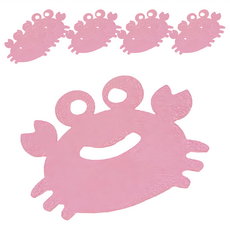 aguard 螃蟹造型止滑貼紙 浴室地板/浴缸/木地板/磁磚地板用, 粉色, 10個