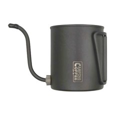 Driver CAMPING COFFEE 戶外手沖壺 CP-CTP395, SUS304 食品級不銹鋼 600ml, 可直火加熱, 墨黑色, 1個