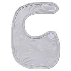 Baa Baa Sheepz 抱抱羊 cute系列 圍兜, 灰色, 柔軟親膚, 卡通造型, 方便攜帶, 1件