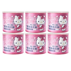 Sanrio 三麗鷗 Hello Kitty 螺旋 + 圓頭紙軸棉花棒, 300支, 6盒