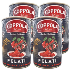 COPPOLA 柯波拉 天然無加鹽去皮整粒番茄, 400g, 4罐