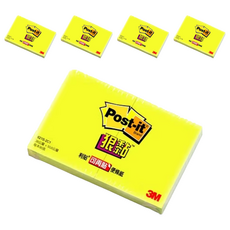 3M Post-it 利貼 狠黏便條紙 621S-2C1 2*1.5吋, 黃色, 180張, 5本