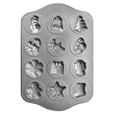 ibili Sweet 12格不沾餅乾烤盤 聖誕節, 1個