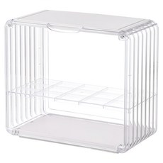 FAmILyLIFE 生活 包包公仔雙層磁吸門展示盒 A-503-W 透明白, 1個