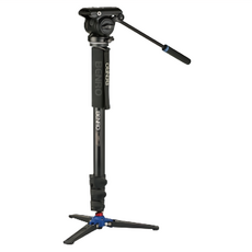 BENRO 百諾 A48FDS4PRO 油壓雲台鋁合金單腳架套組 最高高度 1740mm 最大承重 4kg, 1組