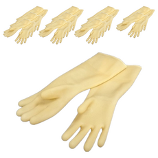 協興 橡膠手套 天然乳膠 本色 掌面顆粒粗紗, 8.5 x 16吋, 12雙