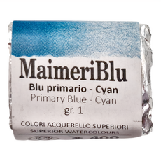 MaIMeRI 美利 美利藍塊狀水彩 S1 400 PRIMARY BLUE CYAN 原色藍, 1.5ml, 1色
