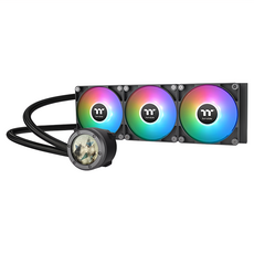 thermaltake 曜越 TH360 V2 Ultra ARGB Sync 主板連動 2.1吋液晶冷頭, MagForce 2.0技術, 高效能銅底板, CL-W384-PL12SW-A, 黑色, 1個