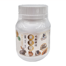 Pet Village 魔法村 小動物毛髮護理化毛美毛錠, 添加膠原蛋白, 含鳳梨木瓜酵素, 兔子/寵物鼠/ 蜜袋鼯適用, 30000mg, 1罐