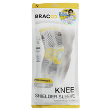 BRACOO 奔酷 膝蓋套筒高階, 灰色, 1個