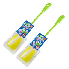 ezHome 家庭生活的達人 EZ微笑海綿洗杯刷, 綠色, 2個