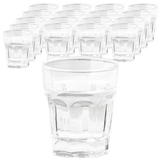 JINGLASS 八角燒酒杯 6入組 50毫升 玻璃杯, 透明, 18個