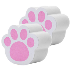 貓爪鏡面去漬擦 材質發泡塑膠, 2個, 白色