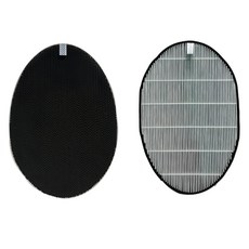 PUREBURG 淨博 HEPA + 瓦楞式活性碳除臭濾心, 1組, LG-OVAL-01