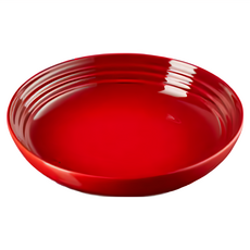 LE CREUSET 義麵盤 22cm 730g 900ml 櫻桃紅，精緻餐具，提升用餐體驗, 1個