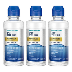 BAUSCH LOMB 博士倫 瑞霖 淨潔多效保養液, 120ml, 3瓶