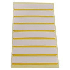 華麗牌 WL-201Y 彩色標籤 89 x 15mm 80張, 黃色, 20包, 1盒