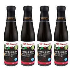 味榮 小麥糯米素食烏醋 傳統古法陶缸一年100%純釀造 日式傳統風味, 250ml, 4瓶