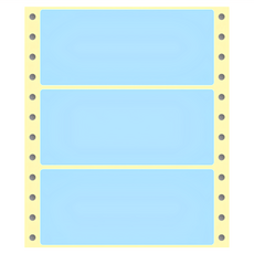 華麗牌 電腦列印標籤 單排 WL-5011B 藍色, 1盒
